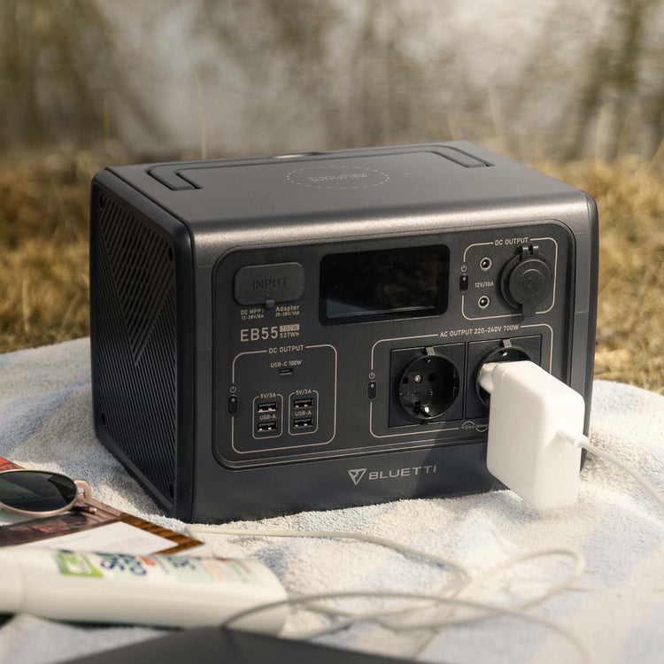 BLUETTI EB55 Station électrique portable | 700 W / 537 Wh