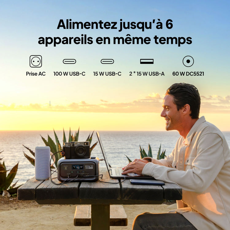 BLUETTI Elite 10 Mini Station Électrique  | 200 W 128 Wh