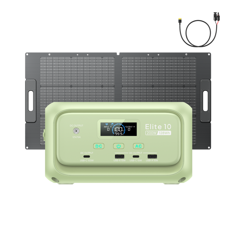 BLUETTI Elite 10 Mini Station Électrique  | 200 W 128 Wh