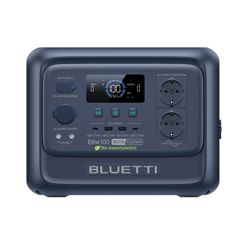 BLUETTI Elite 100 V2 Station électrique portable | 1 800 W, 1 024 Wh