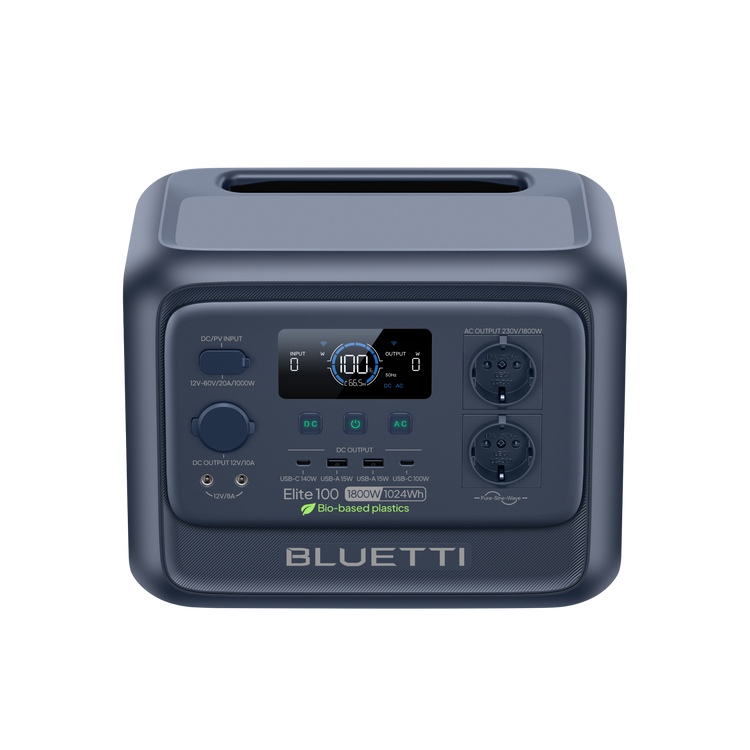 BLUETTI Elite 100 V2 Station électrique portable | 1 800 W, 1 024 Wh