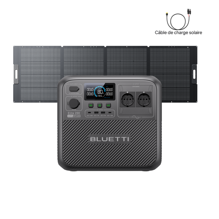 BLUETTI Elite 200 V2 Station électrique portable | 2 073,6 Wh, 2 600 W