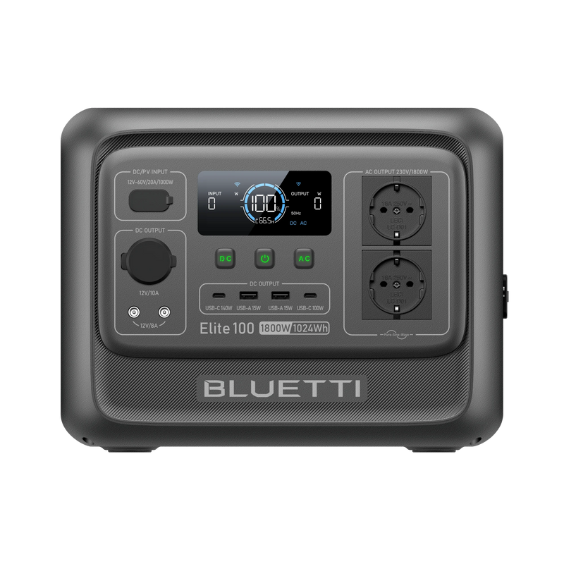 BLUETTI Elite 100 V2 Station électrique portable | 1 800 W, 1 024 Wh