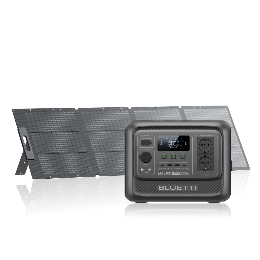 Elite 100 V2 + 200W  | 1 024 Wh, 1 800 W, 200 W Solaire