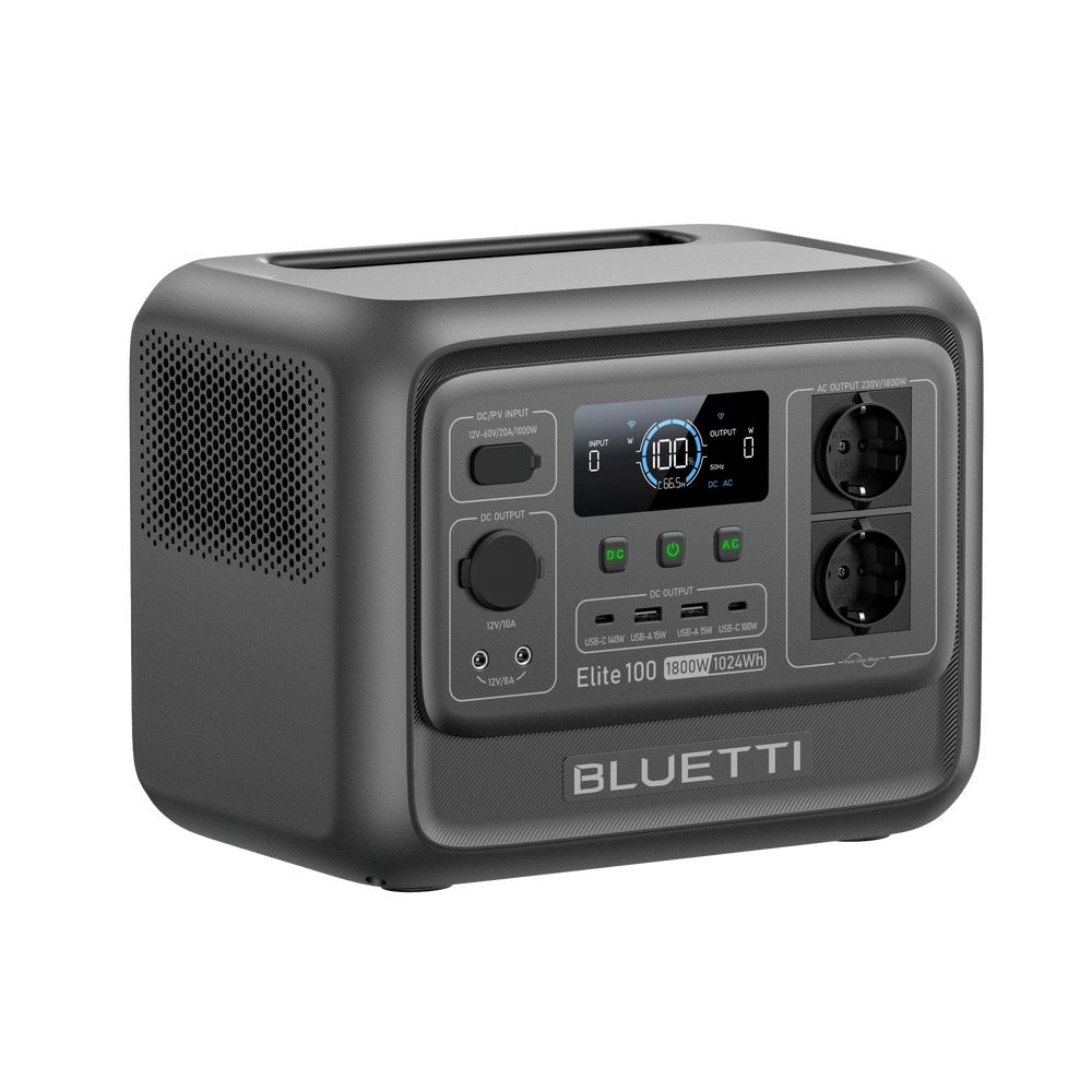 BLUETTI Elite 100 V2 Station électrique portable | 1 800 W, 1 024 Wh