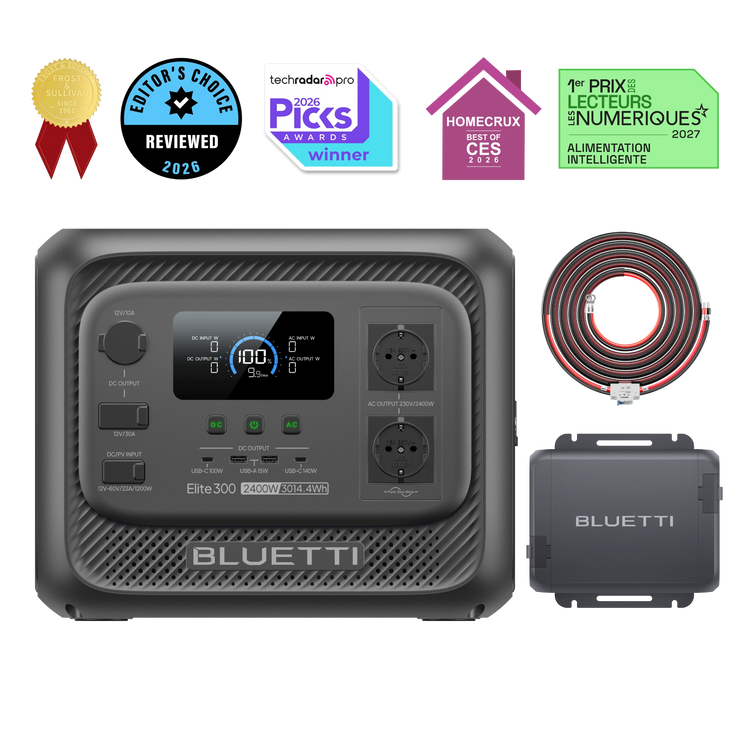 Elite 300 + Charger 1  | 2 400 W, 3 014,4 Wh, Chargeur d’alternateur 560 W