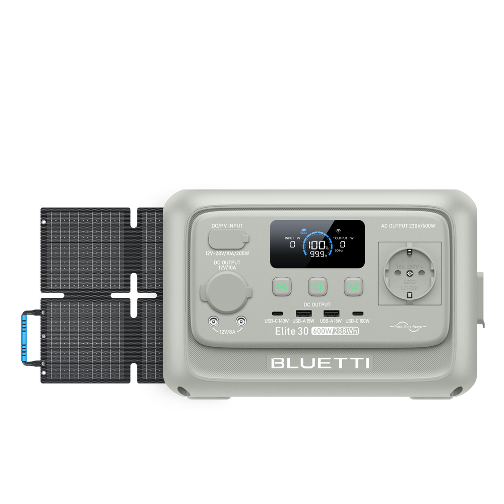 BLUETTI Elite 30 V2 Station électrique portable | 600 W  288 Wh