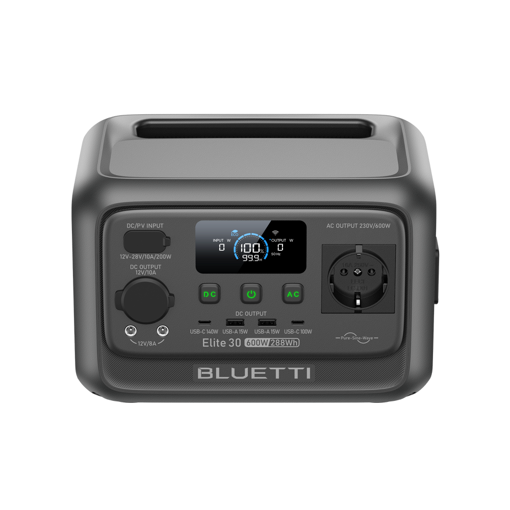 BLUETTI Elite 30 V2 Station électrique portable | 600 W  288 Wh