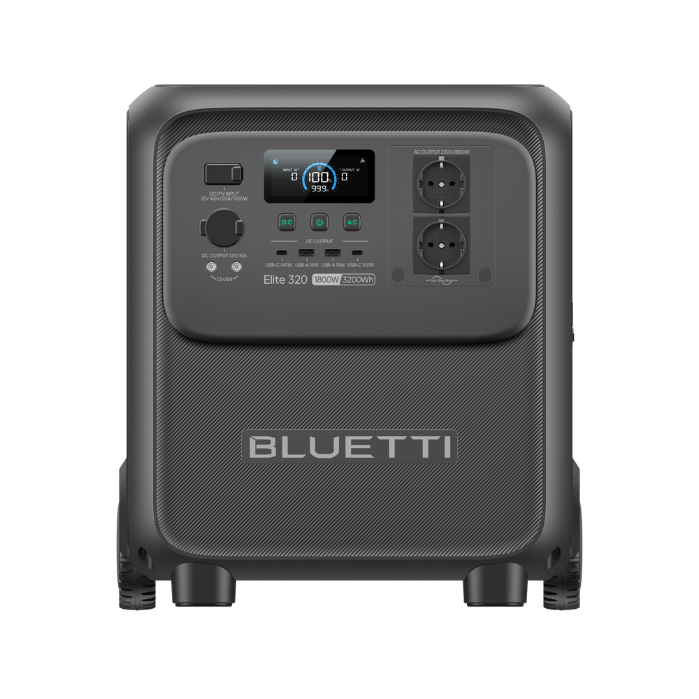 BLUETTI Elite 320 Station d’alimentation portable | 1.800W 3.200Wh