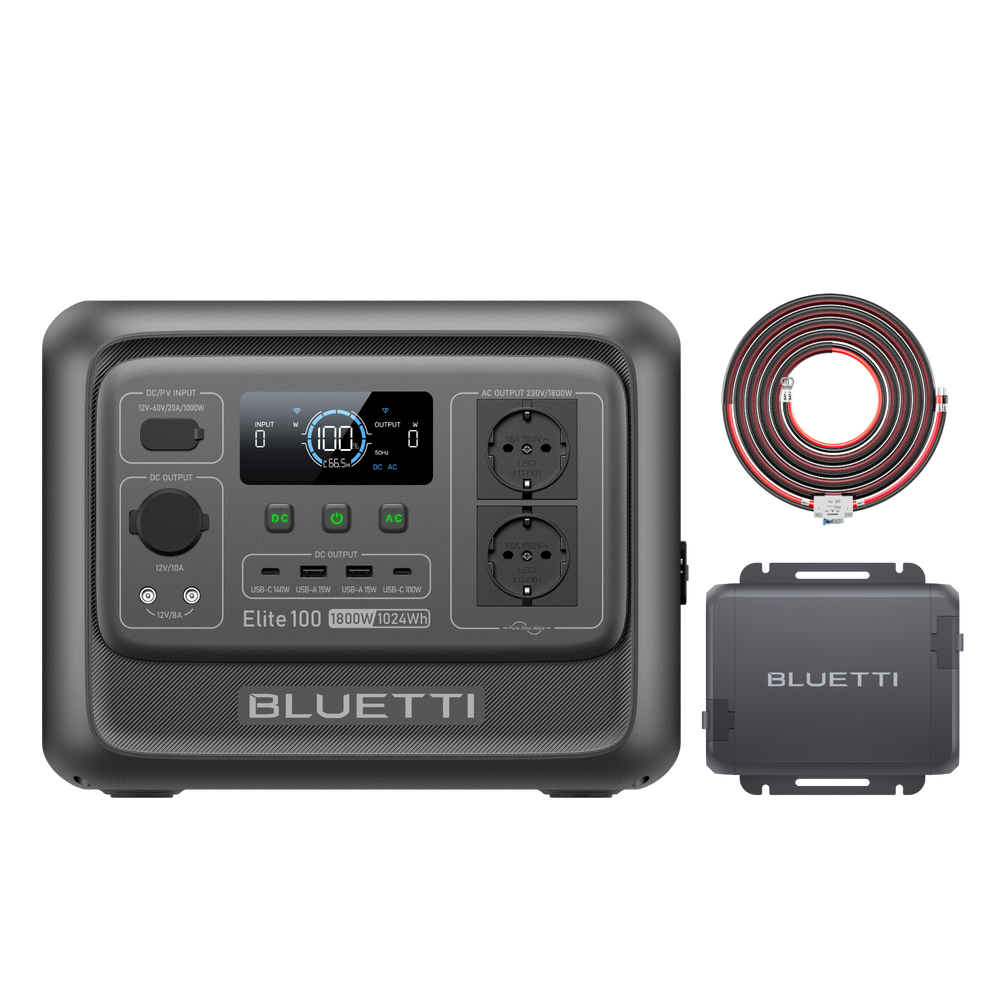 Elite 100 V2 + Charger 1 | 1 024 Wh, 1 800 W, 560 W Chargeur DC