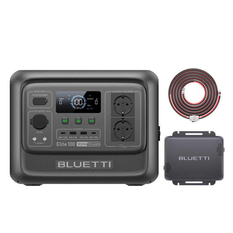 BLUETTI Elite 100 V2 Station électrique portable | 1 800 W, 1 024 Wh