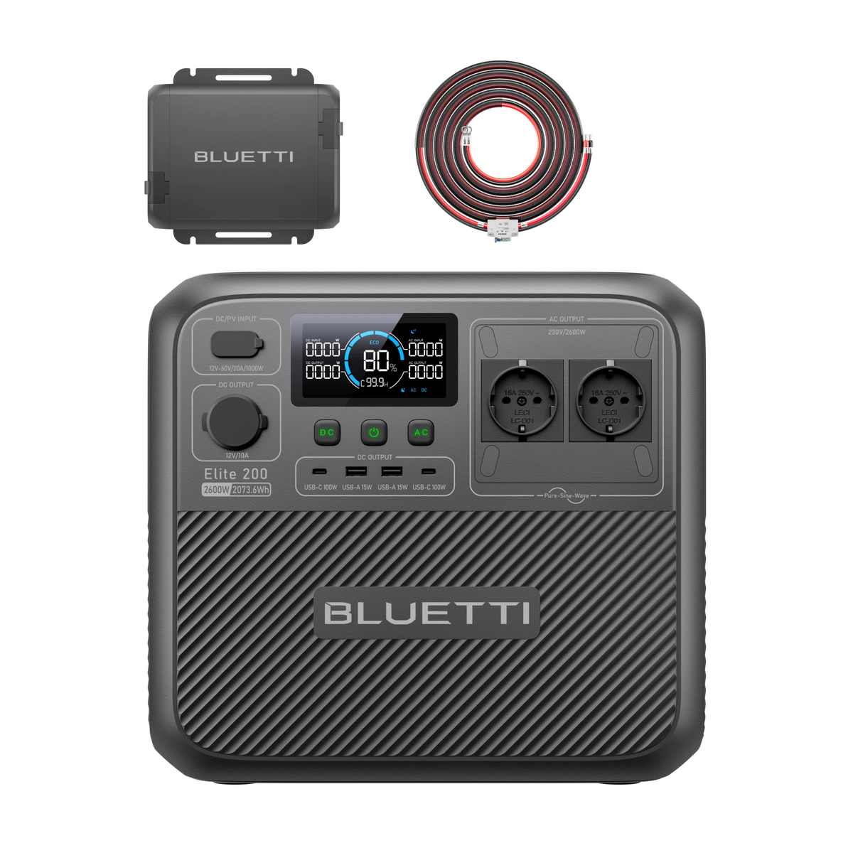 BLUETTI Elite 200 V2 Station électrique portable | 2073,6 Wh 2600 W（AMZ）
