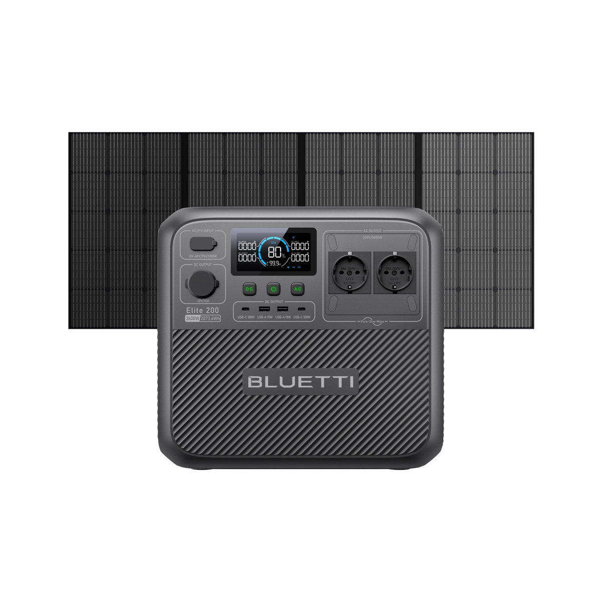 BLUETTI Elite 200 V2 Station électrique portable | 2073,6 Wh 2600 W（AMZ）