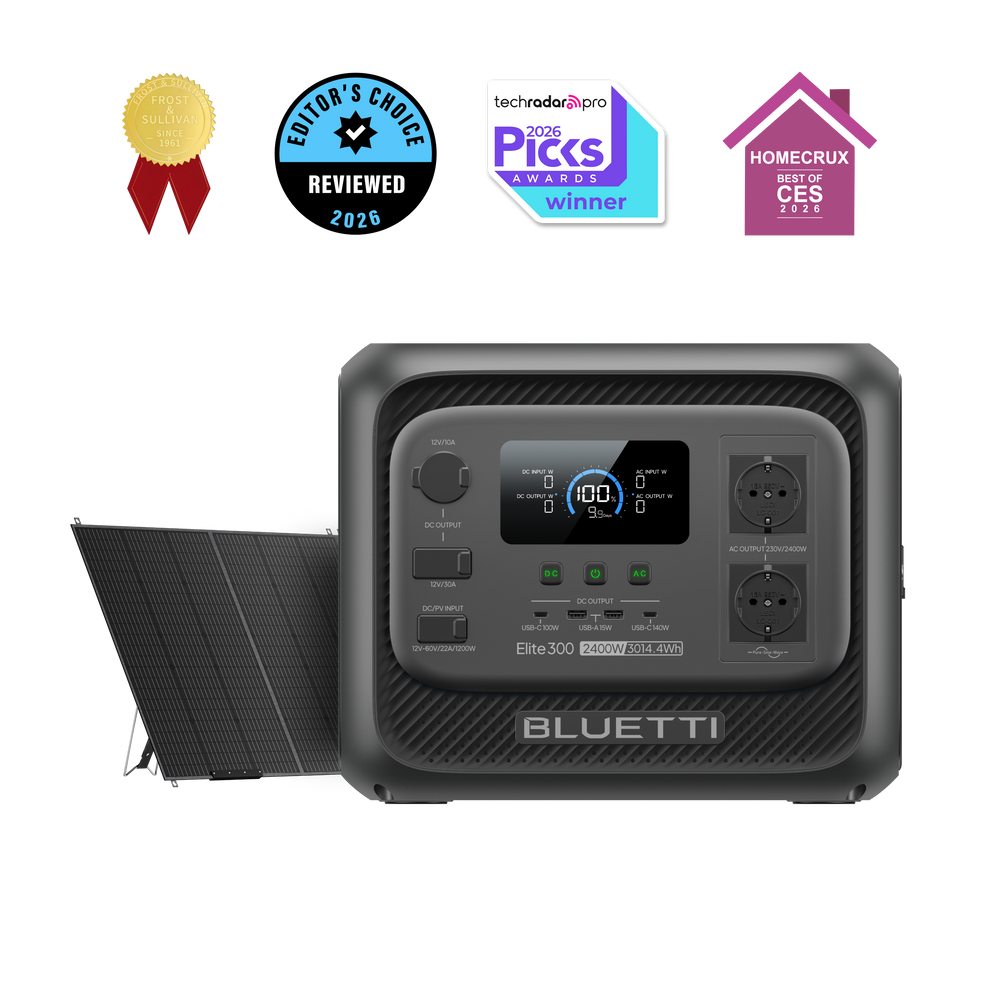 BLUETTI Elite 300 Station d’énergie portable | 2 400 W, 3 014,4 Wh