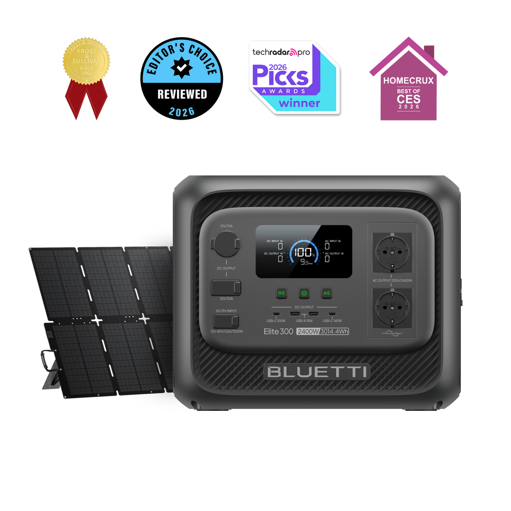 BLUETTI Elite 300 Station d’énergie portable | 2 400 W, 3 014,4 Wh