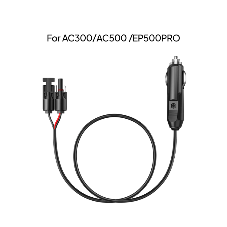 BLUETTI Câble d’Allume-Cigare EB3A/AC2A/AC70/Elite 200 V2/EB55/EB70/AC50S/EP500Pro/B80