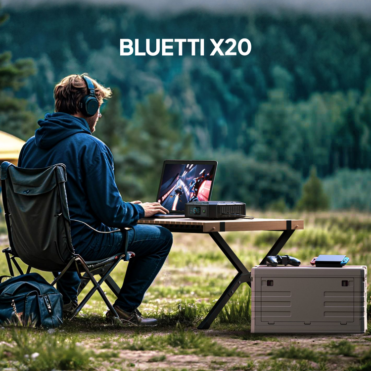 BLUETTI X20 Batterie externe portable pour laptop | 288 W 153,6 Wh