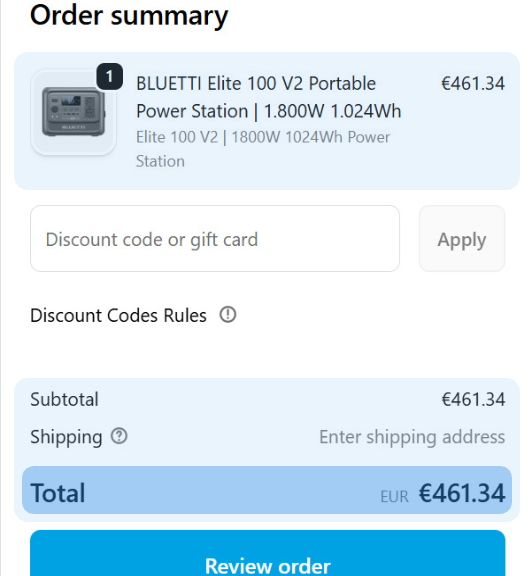 Étape 4 : Confirmez le prix hors TVA