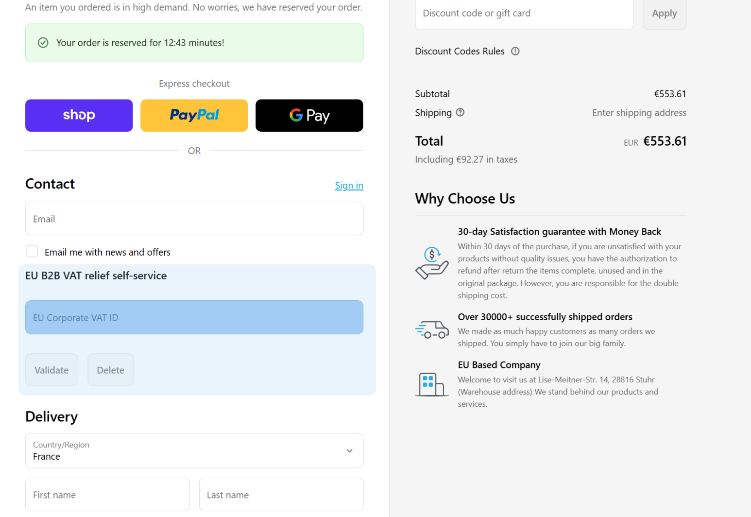 Étape 2 : Vérifiez votre numéro de TVA