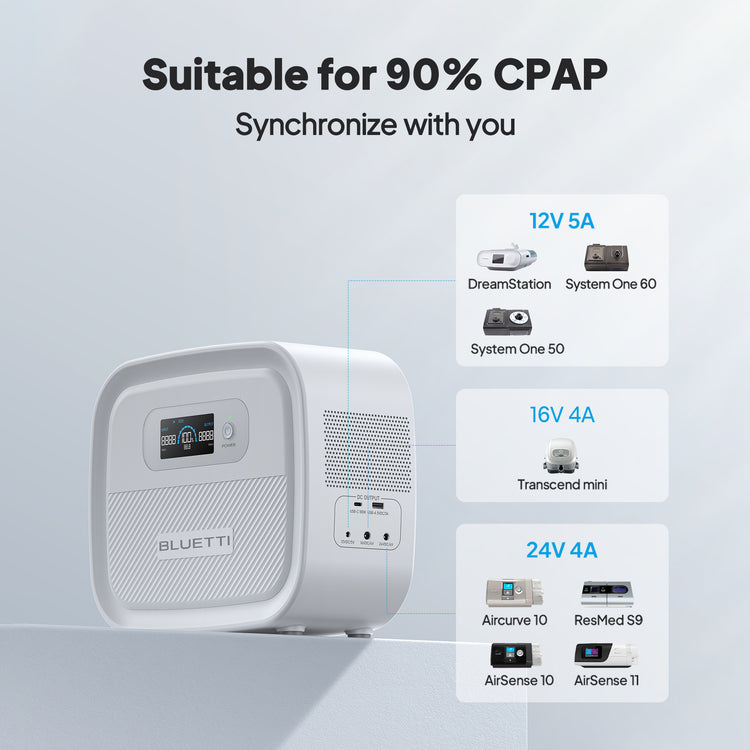 BLUETTI X60 Batterie externe CPAP de 614 Wh