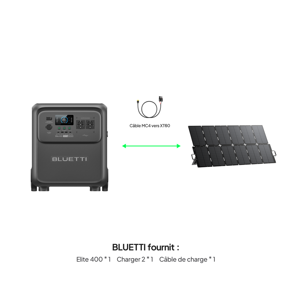 BLUETTI Elite 400 Station d’alimentation portable | 2 600 W 3 840 Wh