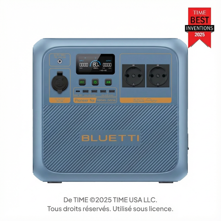 BLUETTI Pioneer Na Station électrique portable (Sodium-ion) | 1 500W, 900Wh
