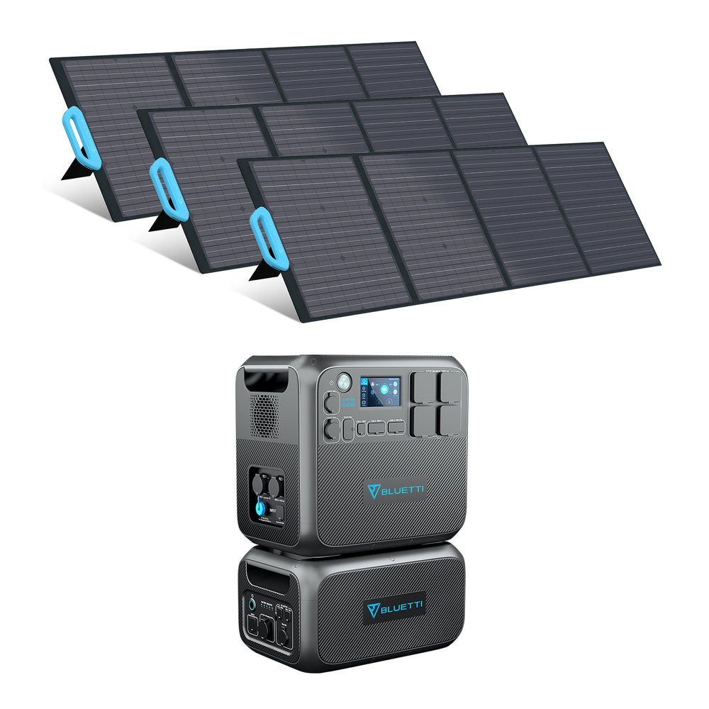 BLUETTI AC200MAX + B230 + 3*PV200 Groupe électrogène solaire